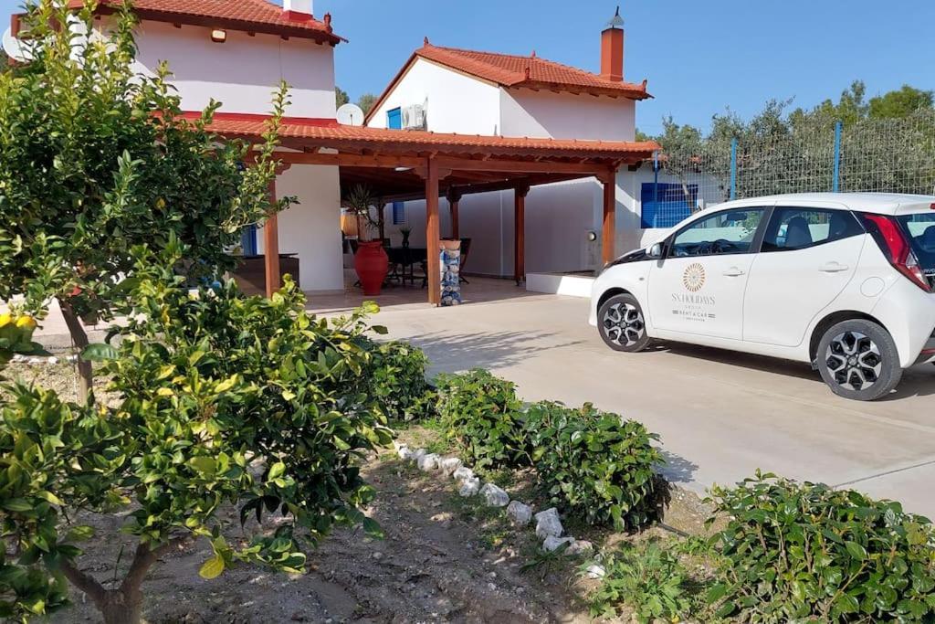 Aleyna House Lindos Area Villa Bagian luar foto