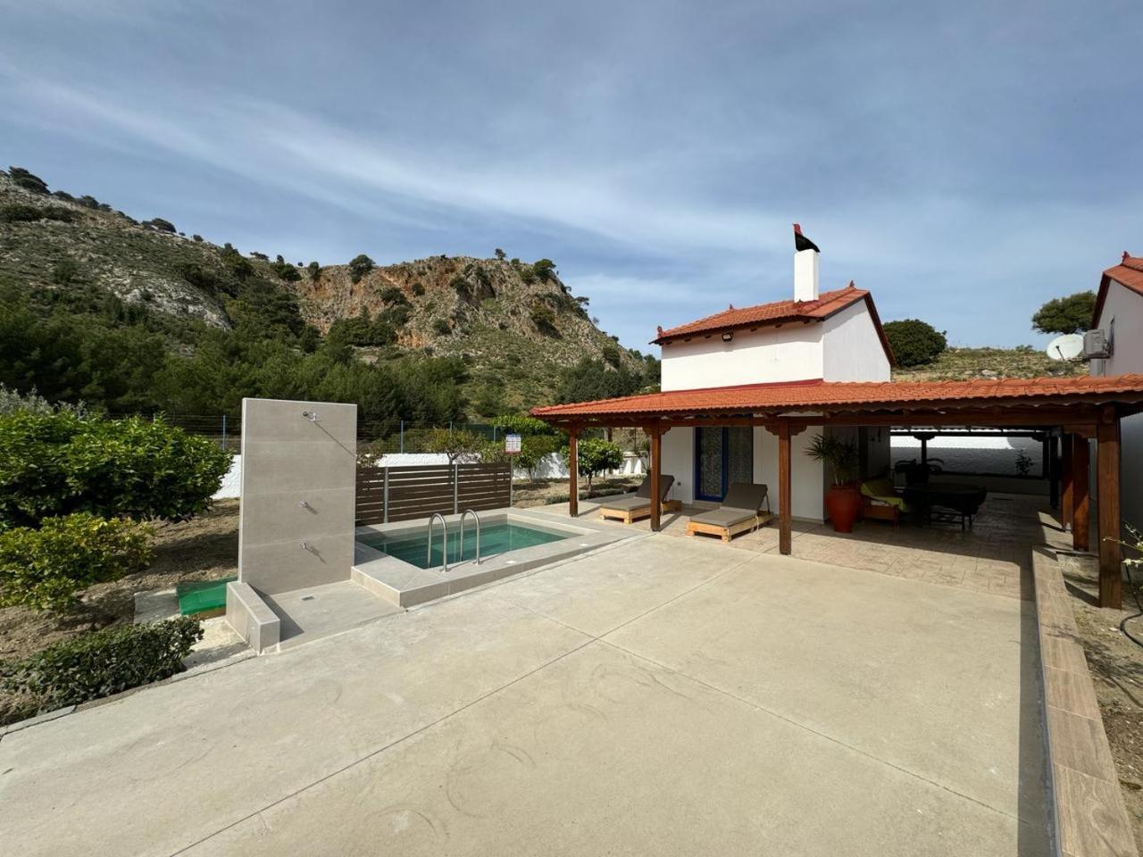 Aleyna House Lindos Area Villa Bagian luar foto