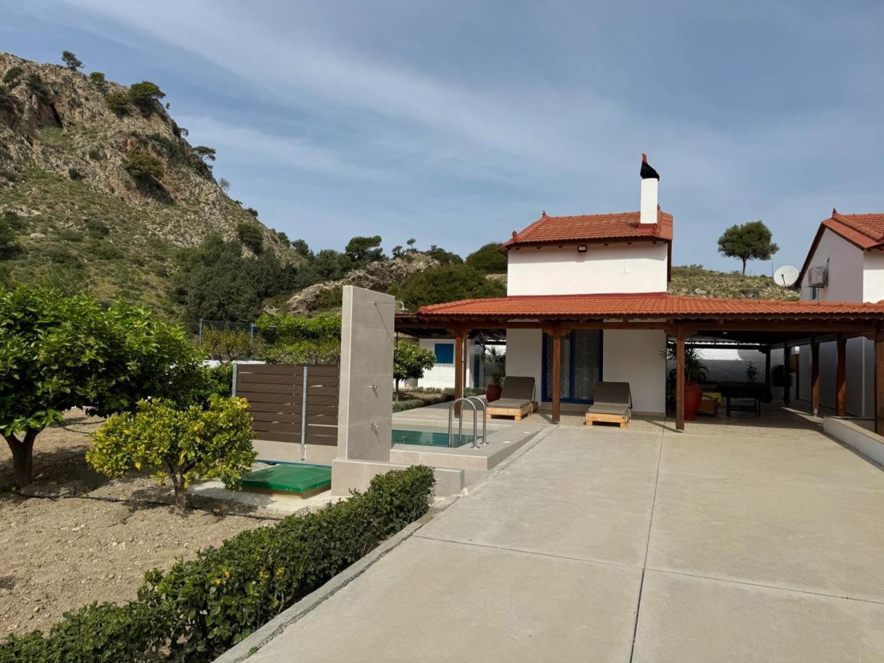 Aleyna House Lindos Area Villa Bagian luar foto